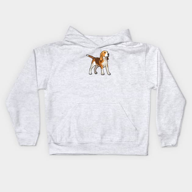 Beagle Dog Kids Hoodie by PetinHeart